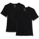 T-shirts col V Dim noirs en coton lavable en machine à col en V Taille L classiques pour homme en promo 
