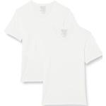 T-shirts col V Dim blancs en coton lavable en machine à col en V Taille L classiques pour homme en promo 