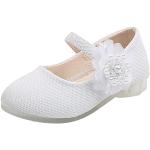 Sandales pour baptême blanches à perles en cuir Pointure 28,5 look fashion pour femme 