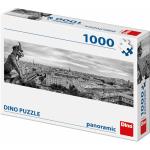 Puzzles panoramiques à motif Notre-Dame de Paris Tour Eiffel 1.000 pièces 