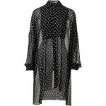 Robes à pois de créateur Dior noires à pois seconde main à manches longues Tailles uniques pour femme 