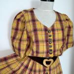 Robes bavaroises jaunes à motif Autriche Taille L look fashion pour femme 