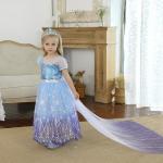Déguisements bleus de princesses Taille 4 ans look fashion pour fille de la boutique en ligne joom.com/fr 