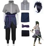 Déguisements d'Halloween gris Naruto Sasuke Uchiha Taille XS pour homme 