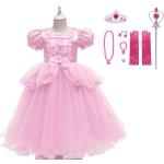 Costume de Cosplay Cendrillon pour enfants, robe de bal de luxe, Elsa Belle Aurora, robes de princesse élégantes, robe de soirée de mariage de noël, 3-10 ans