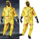 Déguisements de zombie jaunes en fibre synthétique Taille XL look fashion pour femme 