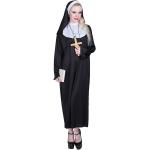 Déguisements de moine noirs en polyester Taille XL pour femme 