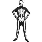 Déguisements de squelette noirs en fibre synthétique Taille XL pour homme 