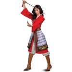 Déguisements d'Halloween rouges Mulan Taille XXL pour femme en promo 