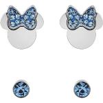 Boucles d'oreilles bleues en cristal Mickey Mouse Club pour femme 