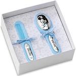 Disney Baby Prima Infanzia - Set Box Cadeau avec Brosse Cheveux et Peigne Indispensable parmi les Accessoires Bébé avec Finition Mickey Mouse en Argent