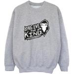 Sweatshirts gris en jersey à motif lions enfant Le Roi Lion look fashion 