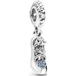 Charms en argent Pandora argentés en cristal Cendrillon look fashion pour femme en promo 