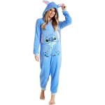 Pyjamas combinaisons bleus en polyester Lilo & Stitch Stitch Taille M look fashion pour femme en promo 
