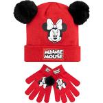 Bonnets en mailles rouges en fausse fourrure à pompons Mickey Mouse Club Minnie Mouse look fashion pour fille de la boutique en ligne Amazon.fr 