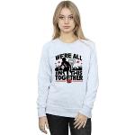 Disney Femme 100th Celebration High School Musical All in This Together Sweat-Shirt Sport Gris Large