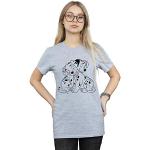 Disney Femme 101 Dalmatians Puppy Love Petit Ami Fit T-Shirt Sport Gris XXX-Large