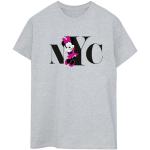T-shirts gris en lycra à manches courtes Mickey Mouse Club Minnie Mouse à manches courtes à col rond Taille 3 XL look casual pour femme 