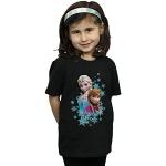 T-shirts à manches courtes noirs La Reine des Neiges Elsa look fashion pour fille de la boutique en ligne Amazon.fr 