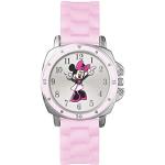 Montres-bracelet argentées Mickey Mouse Club Minnie Mouse à quartz look fashion analogiques pour fille 