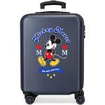 Valises bleues à 4 roues Mickey Mouse Club à roulettes pivotantes pour garçon 
