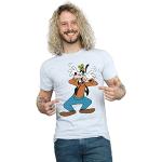Disney Homme Goofy Crazy T-Shirt Sport Gris X-Large