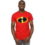 Disney Homme The Incredibles 2 Costume Logo T-Shirt Rouge X-Large