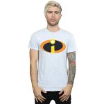 Disney Homme The Incredibles 2 Costume Logo T-Shirt Sport Gris Large