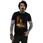 T-shirts noirs à motif lions à manches courtes Le Roi Lion Simba à manches courtes Taille M look fashion pour homme 