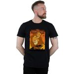 T-shirts noirs en lycra à motif lions à manches courtes Le Roi Lion Mufasa à manches courtes à col rond Taille XXL look fashion pour homme 