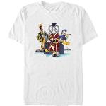 Disney Kingdom Hearts-in Chair Organic Short Sleeve T-Shirt, White, XL Unisex