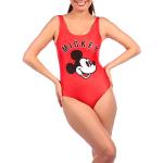 Maillots de bain une pièce rouges Mickey Mouse Club Mickey Mouse Taille S look fashion pour femme 