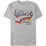 T-shirts gris à manches courtes Mickey Mouse Club à manches courtes Taille XXL look fashion 