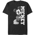 T-shirts noirs à manches courtes Mickey Mouse Club à manches courtes Taille M classiques 