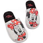 Chaussons pour la fête des mères gris Mickey Mouse Club Minnie Mouse à élastiques Pointure 39 look fashion pour femme en promo 