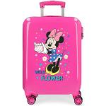 Valises cabine roses à motif fleurs Disney look fashion 34L pour enfant 