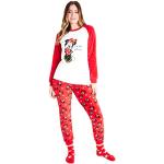 Pyjamas en polaires rouges en polyester Mickey Mouse Club Taille S look fashion pour femme 