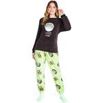 Pyjamas en polaires verts en polyester Mickey Mouse Club Taille L look fashion pour femme 