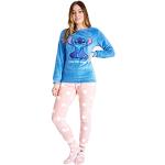 Pyjamas en polaires roses en polyester Mickey Mouse Club Taille L look fashion pour femme 
