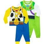 Disney Pyjamas Garcon | Ensemble Enfant Garcon Toy Story Lot de 2 | Buzz L'eclair & Woody Multicolore - 7-8 Ans