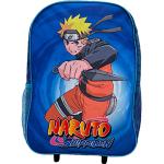 Sacs à dos scolaires bleus en polyester Naruto look fashion pour garçon 