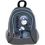 Sacs à dos scolaires gris en polyester Naruto look fashion pour garçon 