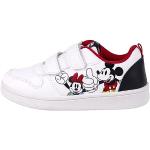 Baskets à lacets blanches Mickey Mouse Club Minnie Mouse légères à scratchs Pointure 29 look casual pour garçon 