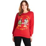 Sweats pour fêtes de Noël rouges en coton Mickey Mouse Club Taille XL look fashion pour femme 