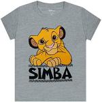 T-shirts à manches courtes gris en coton à motif lions Le Roi Lion Simba look fashion pour garçon de la boutique en ligne Amazon.fr 