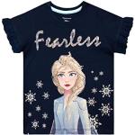 T-shirts à manches courtes bleus La Reine des Neiges Elsa look fashion pour fille de la boutique en ligne Amazon.fr 