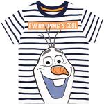 T-shirts à manches courtes multicolores à rayures La Reine des Neiges Olaf look fashion pour garçon de la boutique en ligne Amazon.fr 