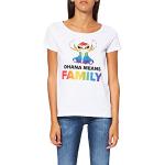 Disney WODLILOTS024 T-Shirt, Blanc, L Femme