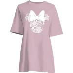 Chemises de nuit roses en coton Disney lavable en machine Taille XL look fashion pour femme 