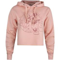 Disney Womens/Ladies Allow Yourself To Grow Mickey Mouse Crop Hoodie